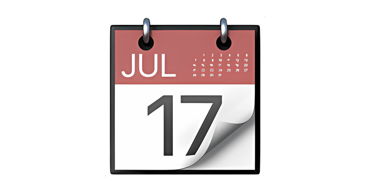 📆 Calendrier à effeuiller Emoji — Signification, Copier & Coller