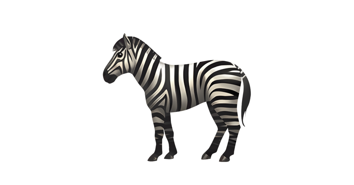 🦓 斑马 表情符号 — 含义和用法