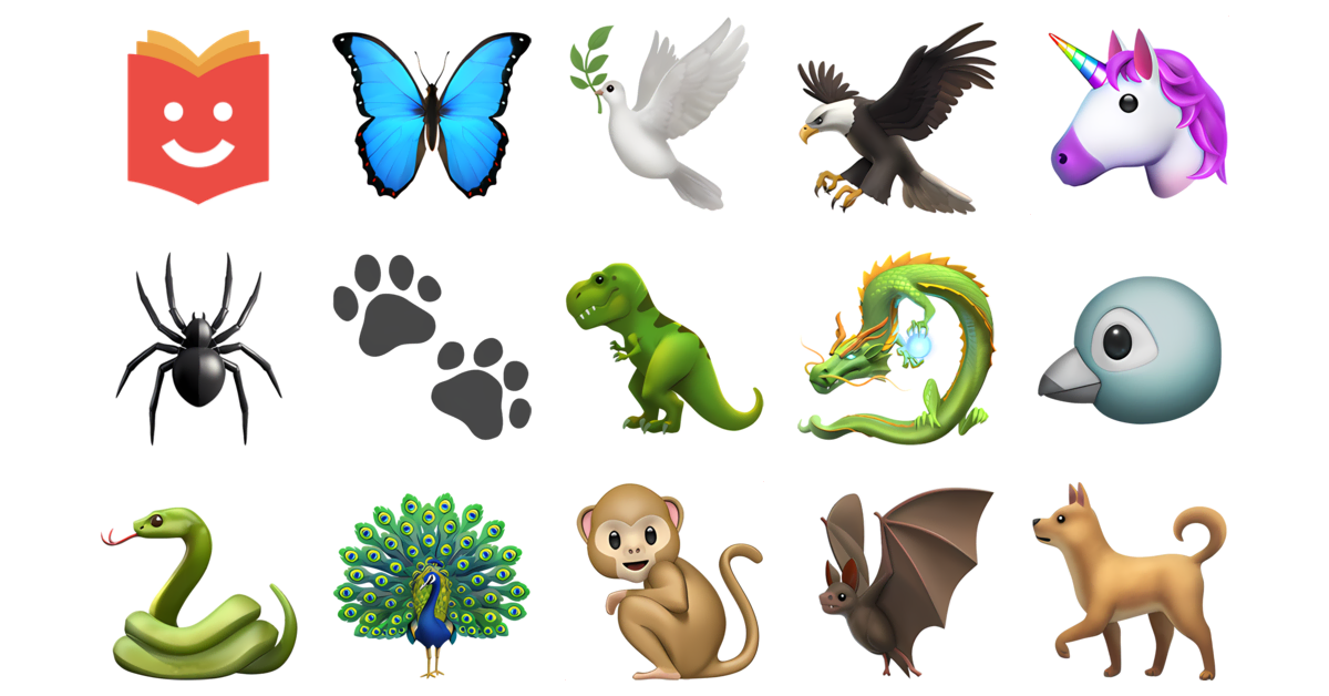 Top 150 + Animal emoji list