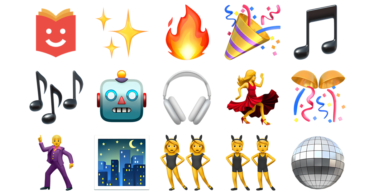 🕺 Dance Emojis Collection 🕺😏💃🍹🪝 — Copy & Paste!