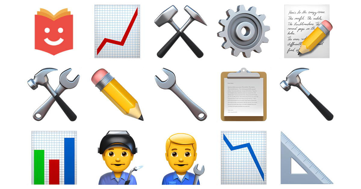 👨🛠📋 Engenheiro A Coleção De Emoji — Copiar e Colar