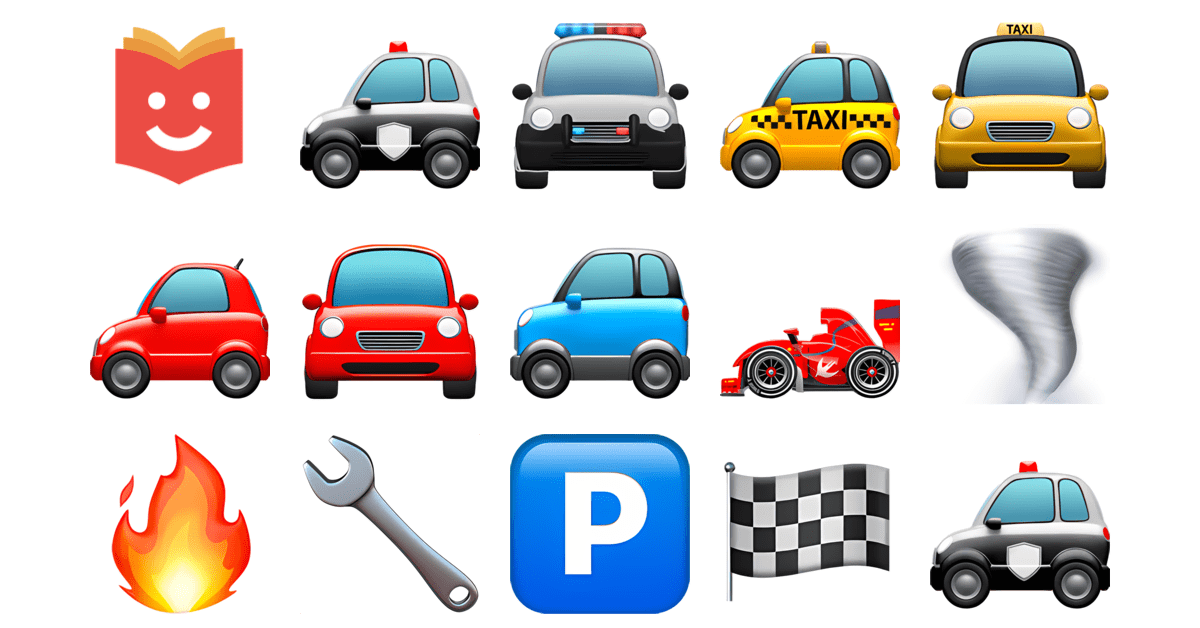 🏎️🔥🏁 Hot Wheels Emojis Collection 🚓🚔🚕🚖🚗🚘🚙 — Copy & Paste!