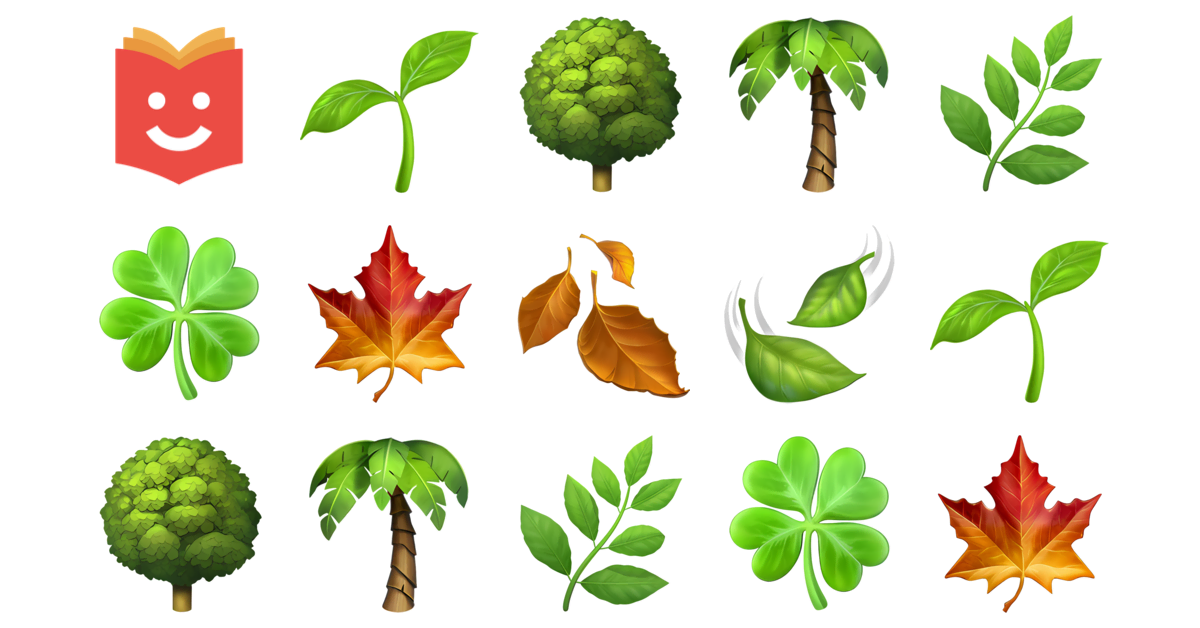 🍃🌿🍂 Leaf Emojis Collection 🌱🌳🌴🌿🍀🍁🍂 — Copy & Paste!