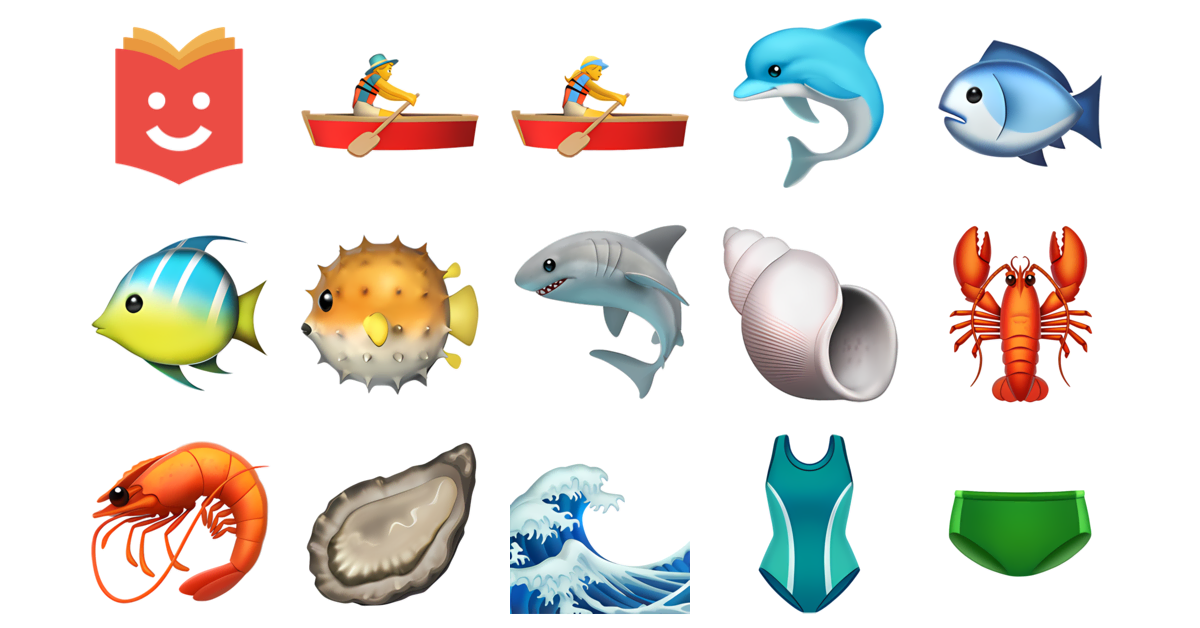 🌊🐠🌴 Ocean Emojis Collection 🚣‍♂️🚣‍♀️🐬🐟🐠🐡🦈 — Copy & Paste!