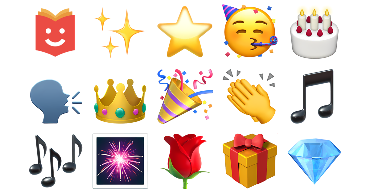👸 Cumpleaños de la Reina Colección Emoji — Copiar y Pegar
