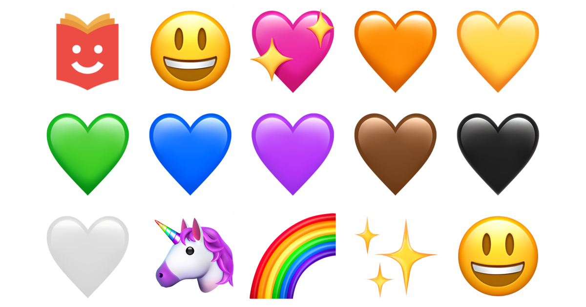🌈 ️🌟 Rainbow heart Emojis Collection 😃💖🧡💛💚💙💜 — Copy & Paste!