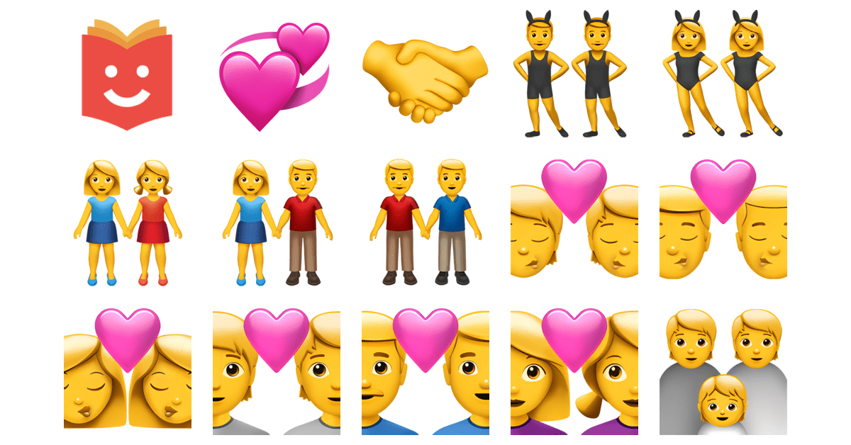 👫💞🌈 Together Emojis Collection 💞🤝👯‍♂️👯‍♀️👭👫👬 — Copy & Paste!