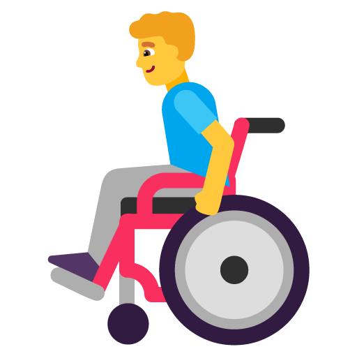 👨‍🦽 Man In Manual Wheelchair Emoji Meaning From Girl & Guy Emojisprout