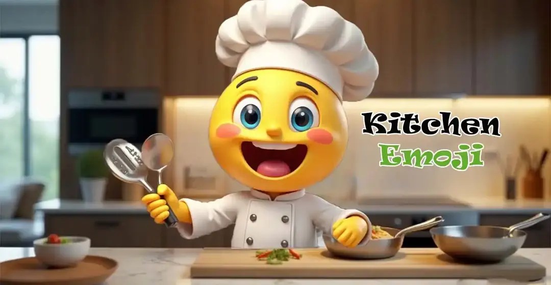 EmojiUse Kitchen Emoji Chef 🥦🍳🍚🐣🍆