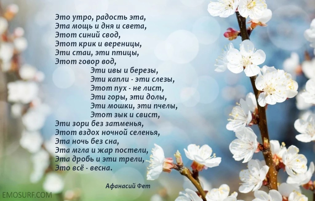 Красивые стихи о весне