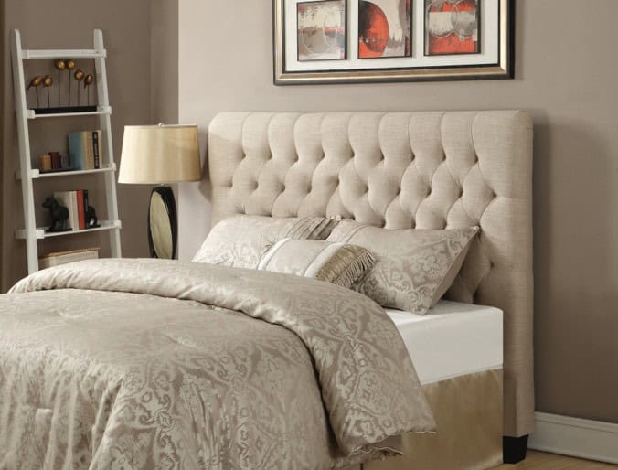 Stiles Queen Cream Headboard Empire Decor Furniture Rental