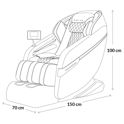 DIMENSIONS EMPIRE Massage Chair