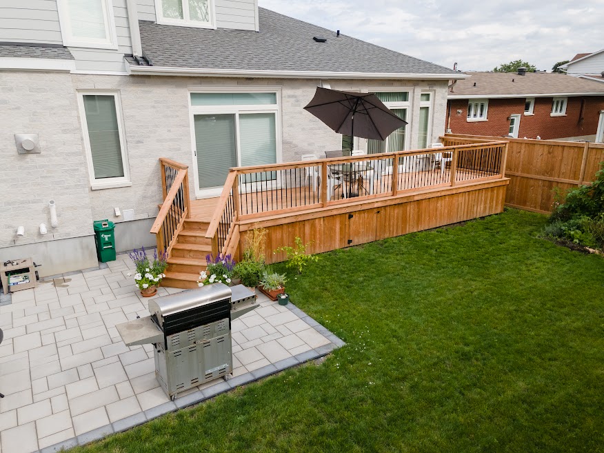 PT with aluminum rail Empire Deck & Interlock