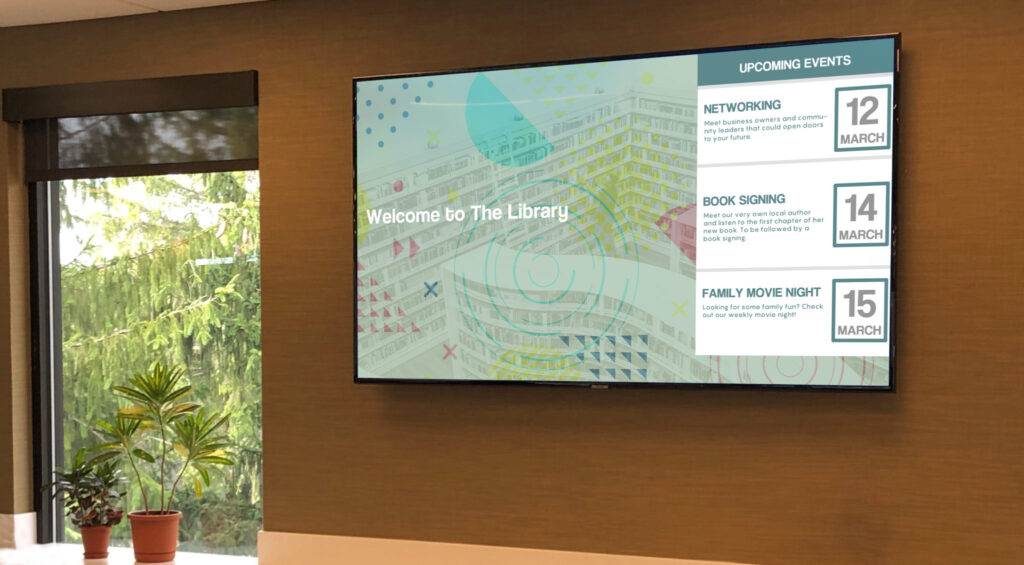 Library Digital Signage & Interactive Empire Digital Signs