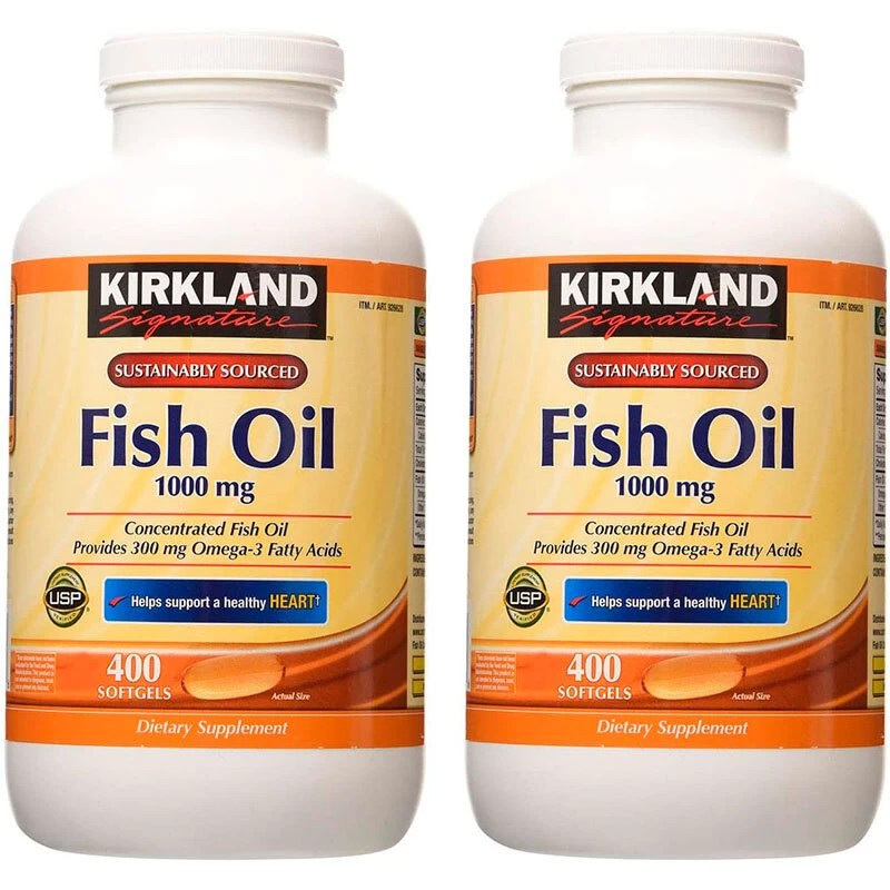 Wholesale Kirkland Signature Fish Oil Concentrate 2 Pack 400 Count