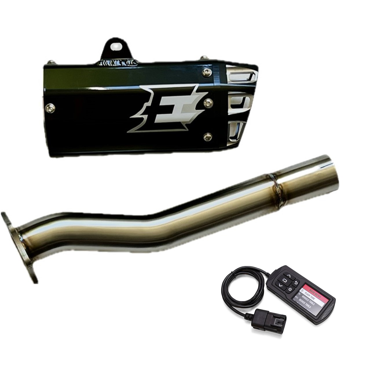 Empire Industries Slip On Exhaust With G2 8" Muffler For 2024 CANAM Renegade With DynoJet PV3