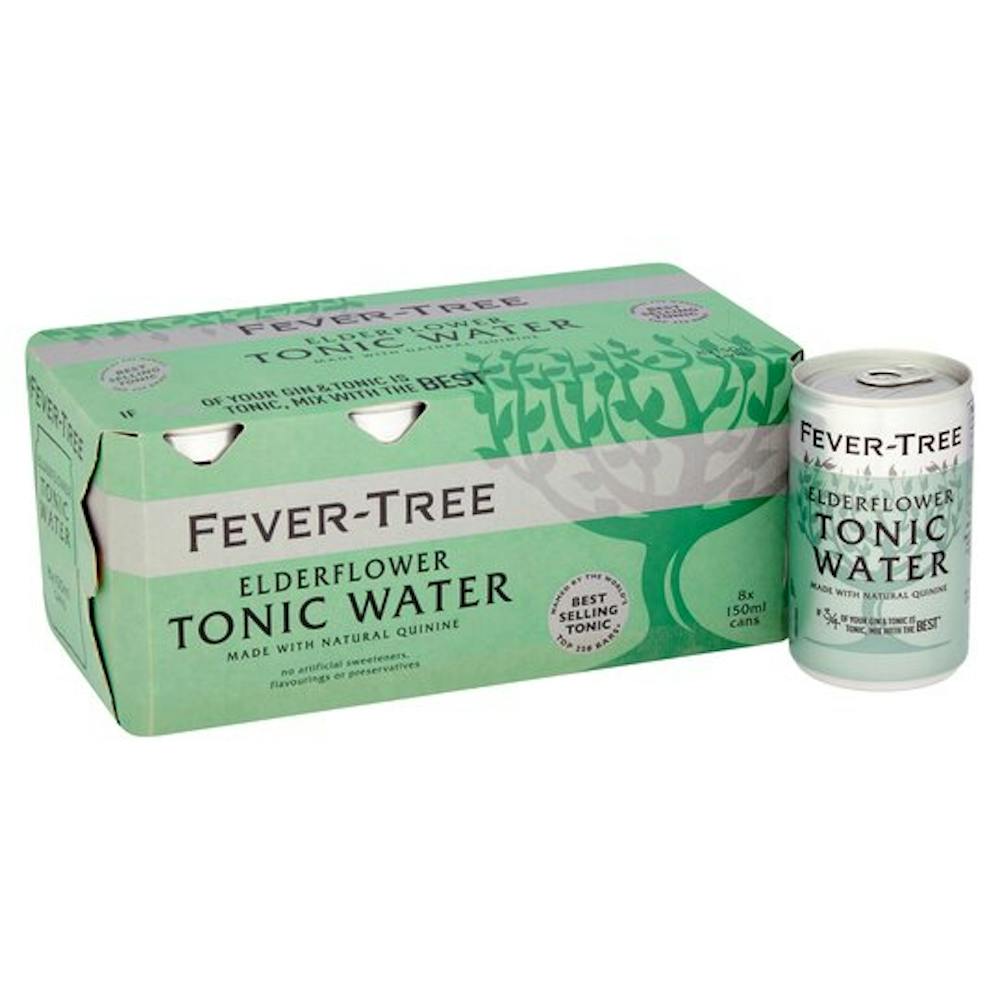 Fever Tree Elderflower Tonic Water 8150ml Cans Tonic