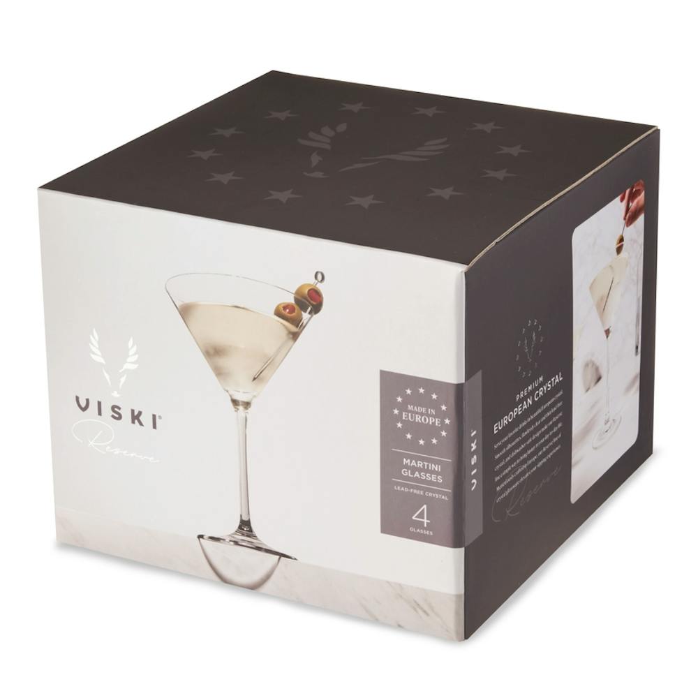 Milo Vrystal Martini Glasses Set of 4 Spirits Glasses