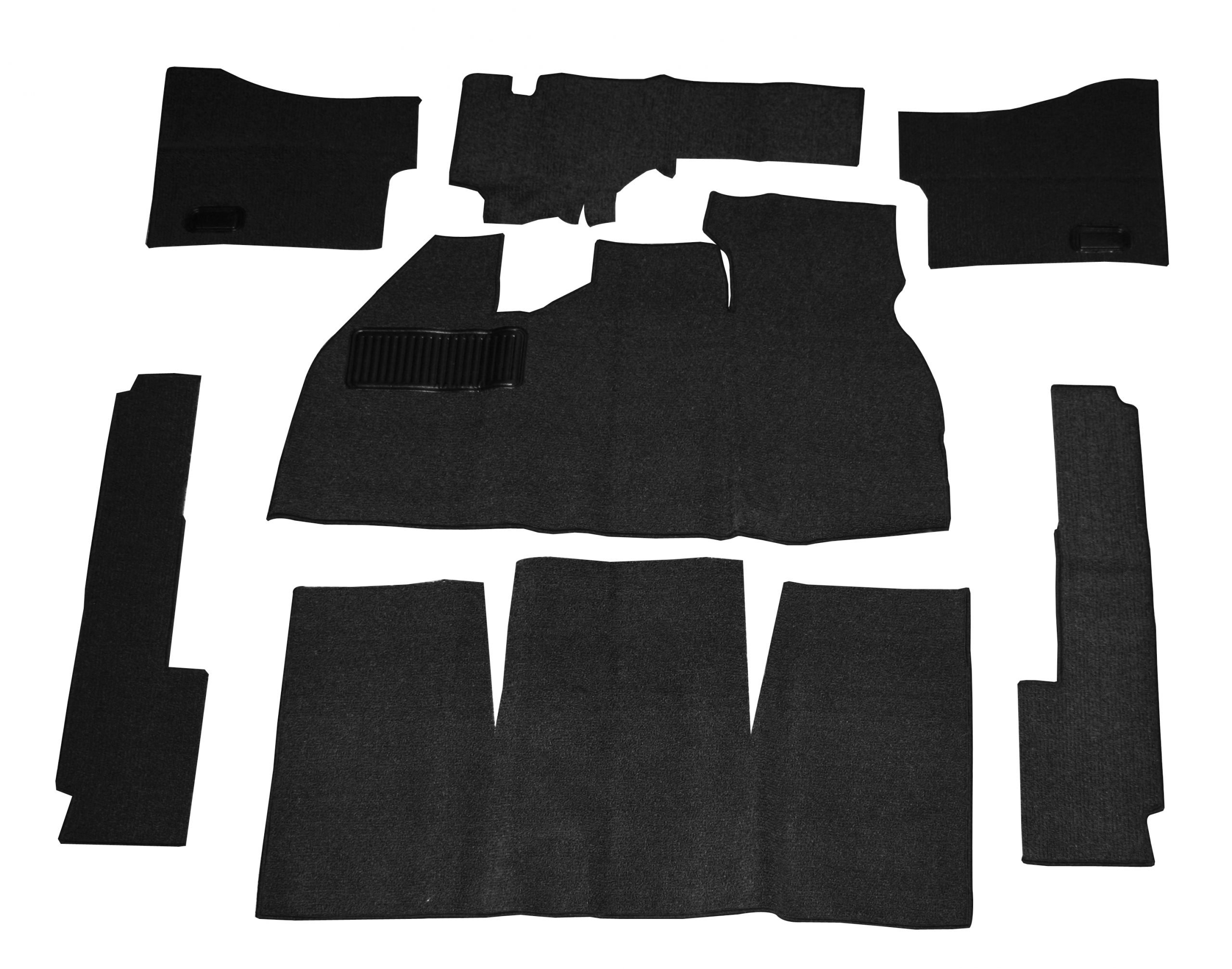 Carpet Kit 5868, 7 Piece Black EMPI