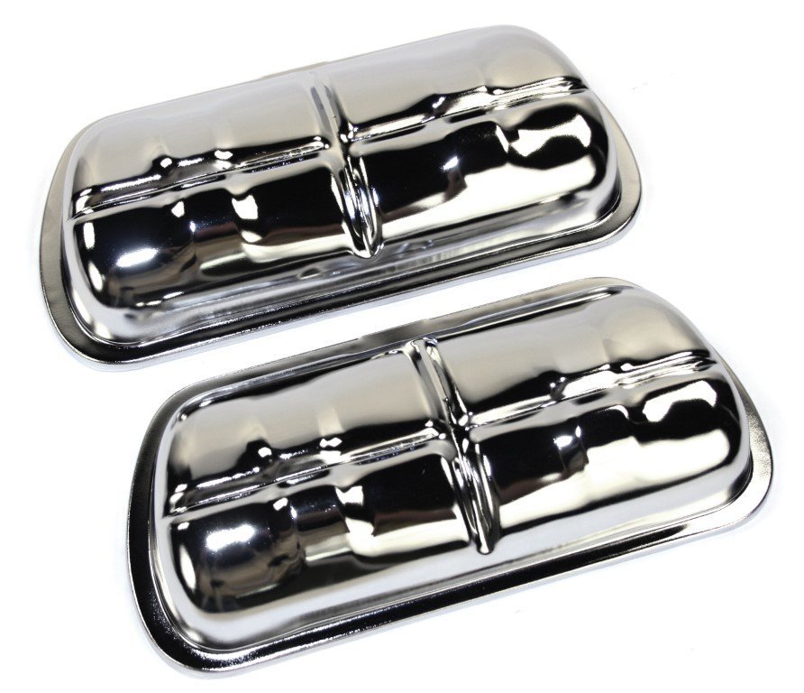 Chrome Stock Style Valve Covers, Set EMPI