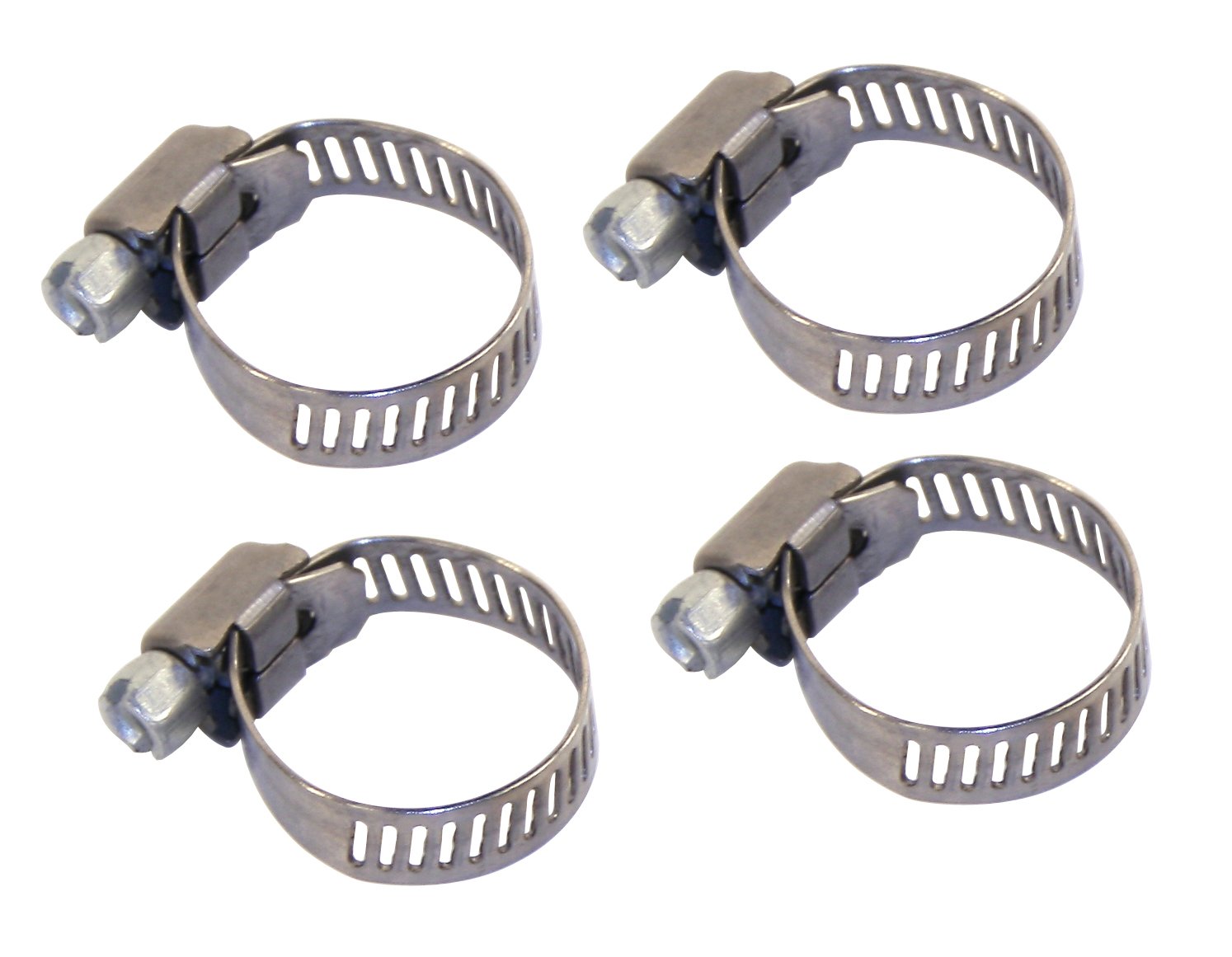 Hose Clamps Fits 3/8" & 1/2", Pack of 4 EMPI