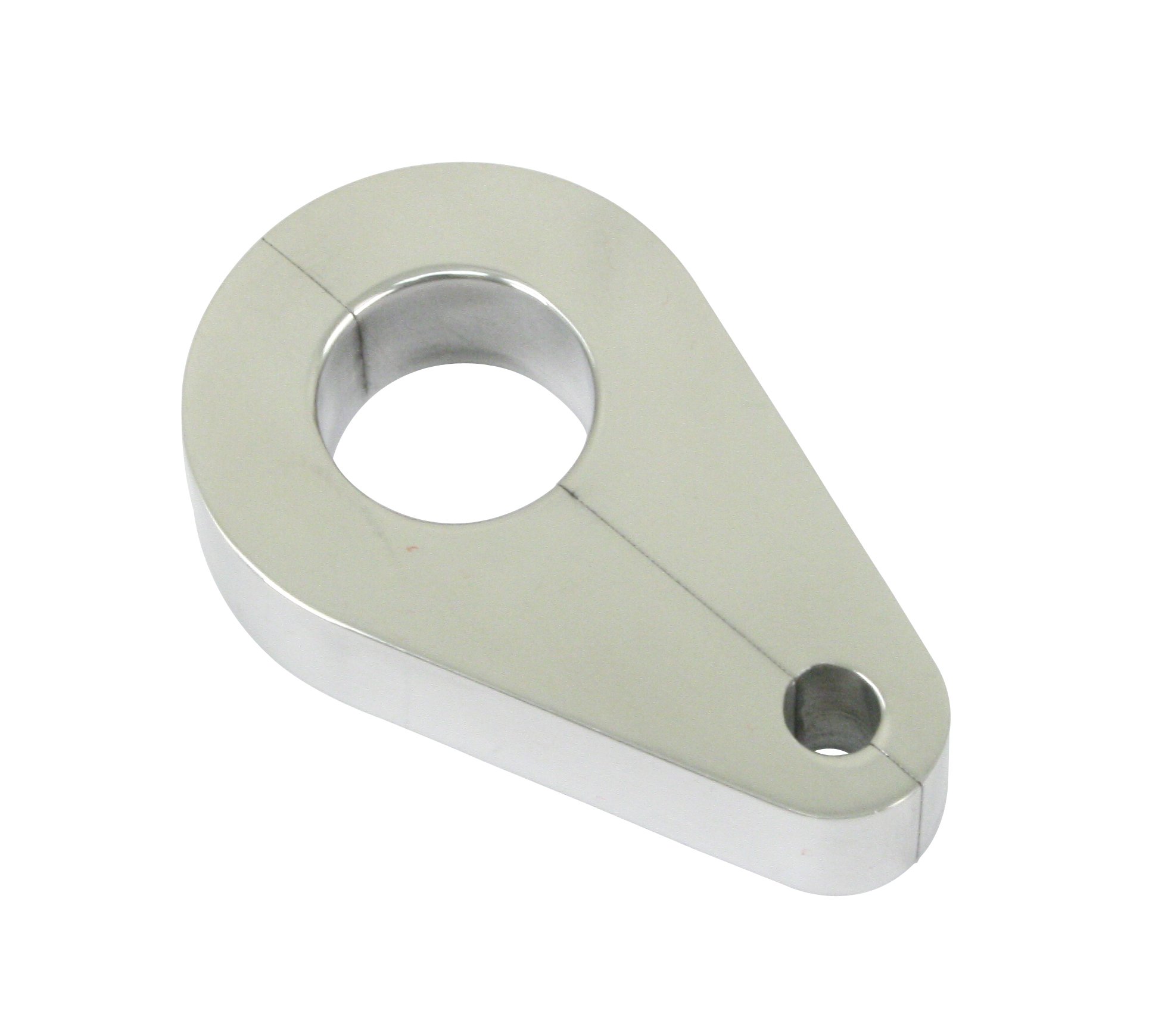 Polished Aluminum Brake Line Bracket, 1" - EMPI