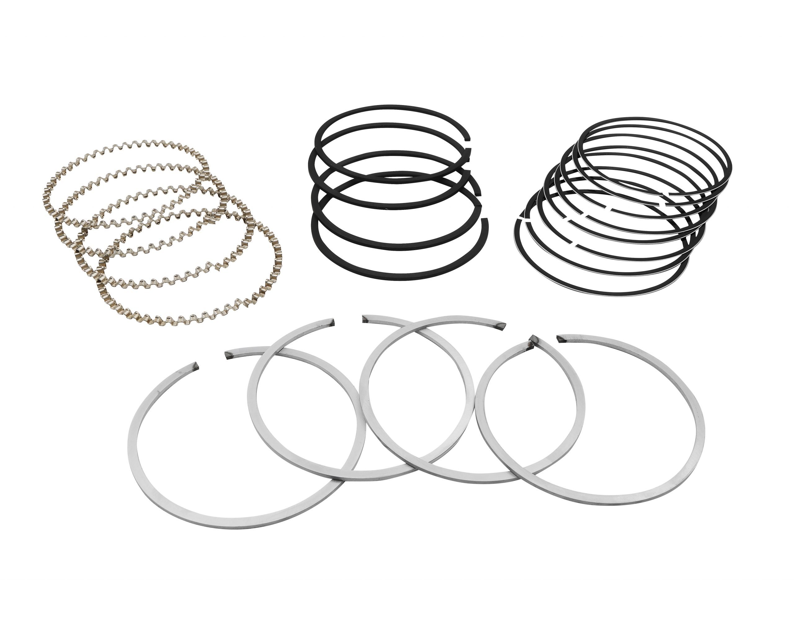 HASTINGS PISTON RING SET, 87mm, 2X2X5, Chrome Compression Rings EMPI