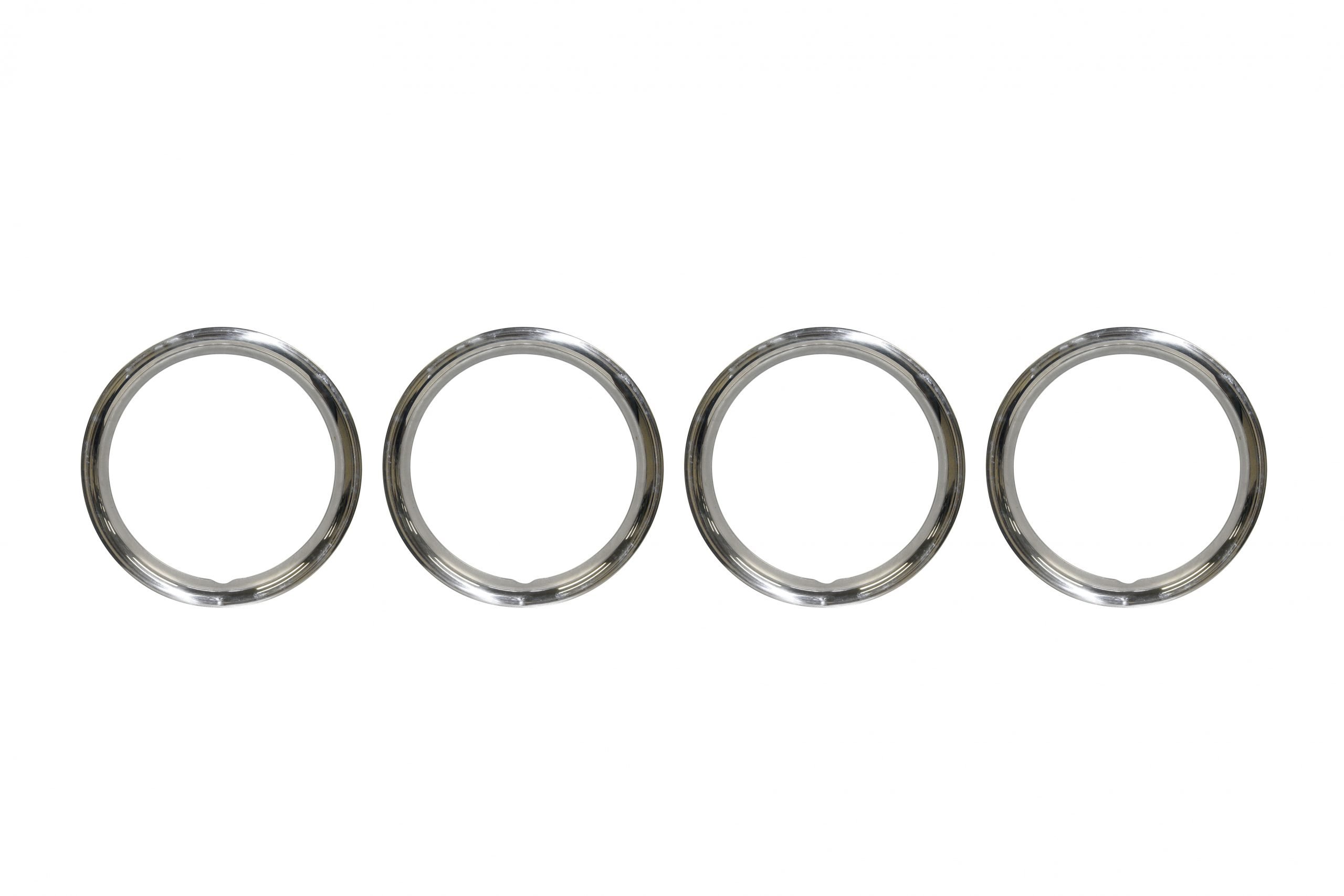Stainless Steel Wheel Trim Rings, 15", Set of 4 (Boxed) EMPI