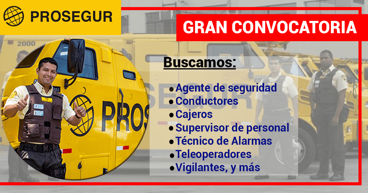 Empleos PROSEGUR conoce la convocatoria de empleos de la compañía de