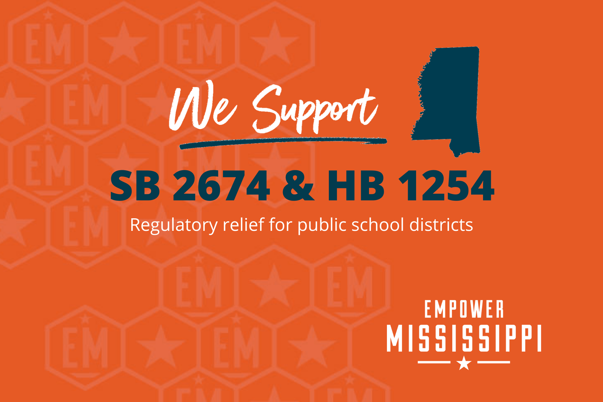 SB 2674 & HB 1254 Regulatory relief for public school districts