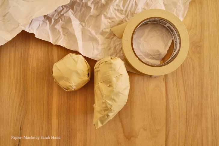 Papier-maché robin craft project by Sarah Hand