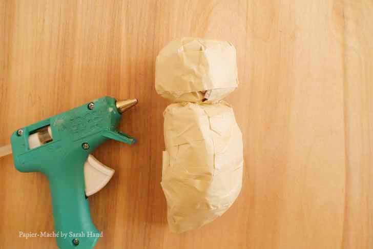 Papier-maché robin craft project by Sarah Hand