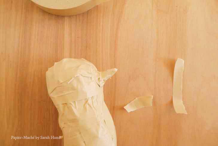 Papier-maché robin craft project by Sarah Hand