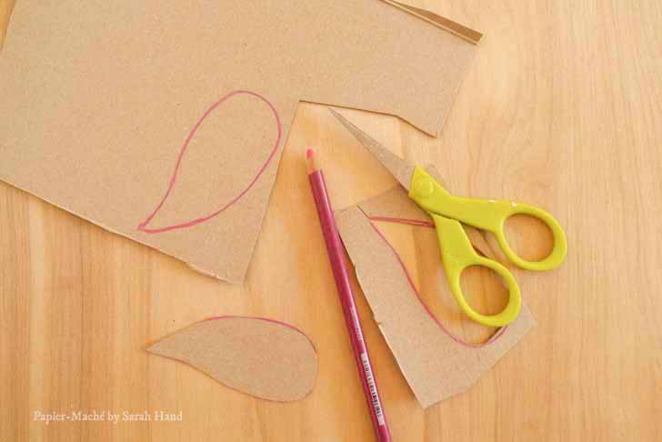 Papier-maché robin craft project by Sarah Hand