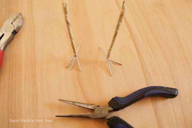 Papier-maché robin craft project by Sarah Hand