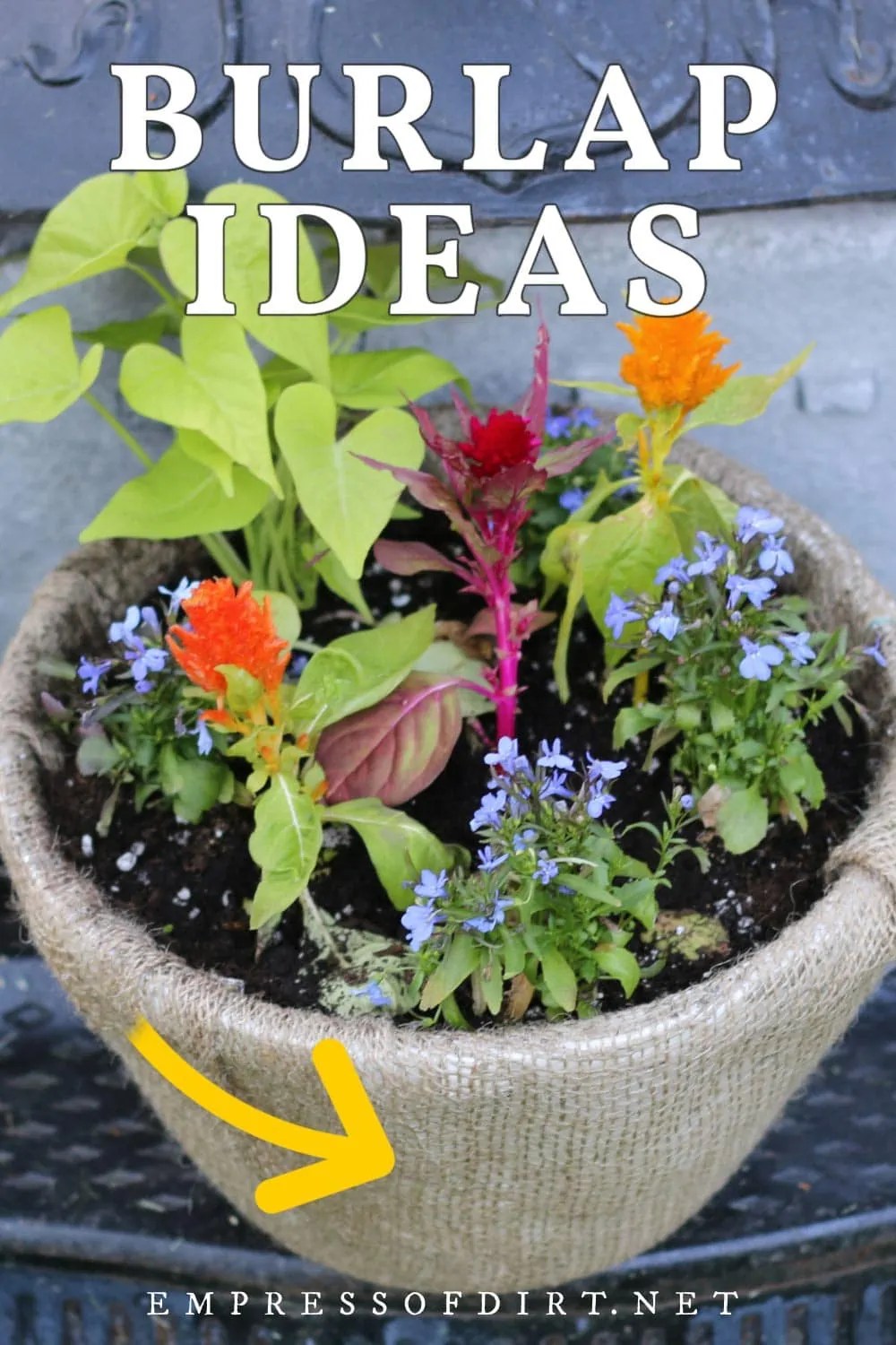 12 Ways to Use Burlap in the Garden + Craft & Decor Ideas