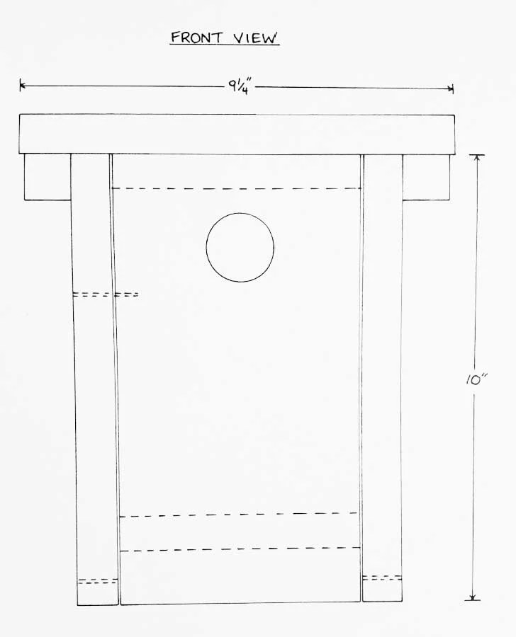 Western Bluebird House Plans 1 X 6