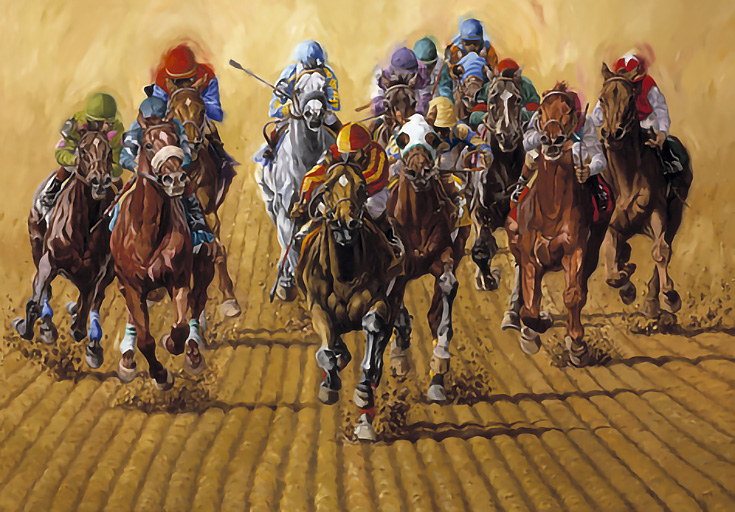 The Art of the Horse Equine Art by Horse Racing Artist Sharon Crute