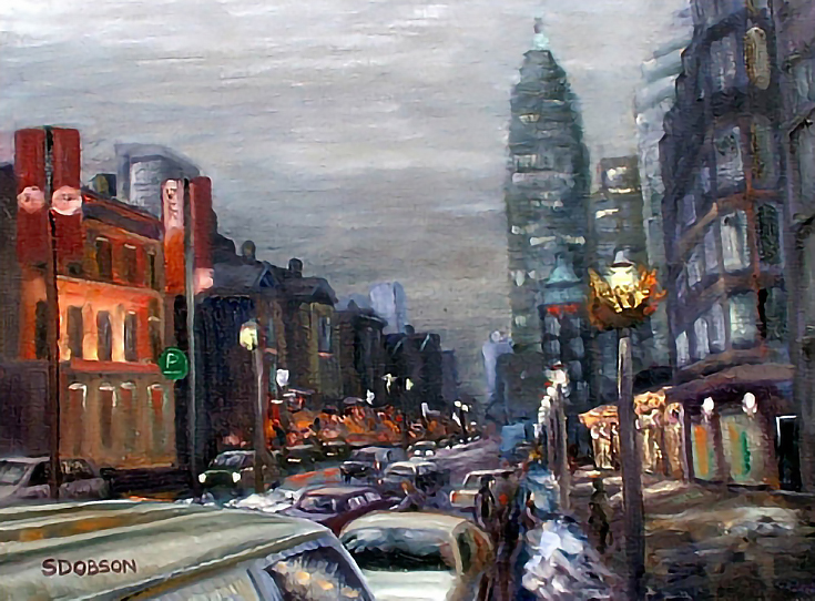 Stephen Dobson Captivating Urban Paintings in Oil