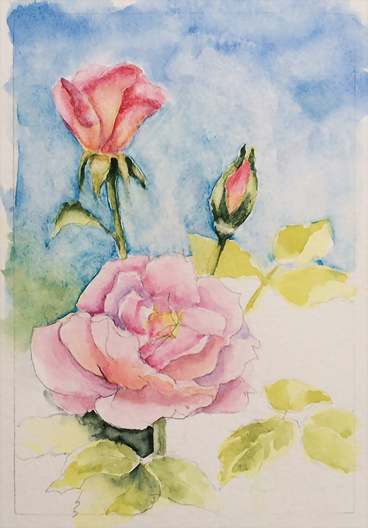 How To Paint Realistic Watercolor Roses