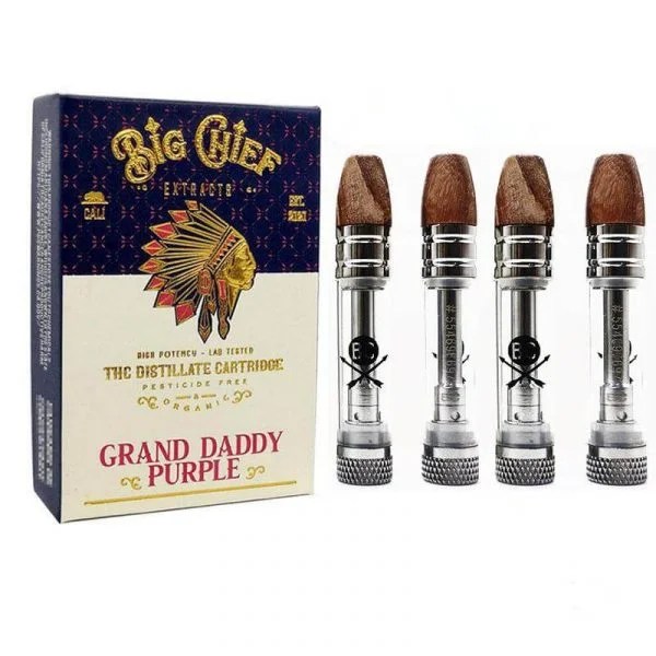 Big Chief Vape Cartridges Pen Cart With Packaging Wood Tip 0.8ML empty