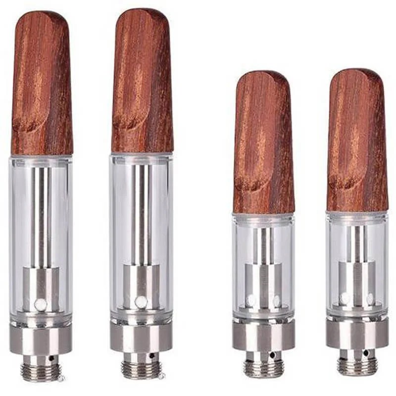 Empty Cartridges Custom Vape wood tip empty cartridge 1ml 0.5ml