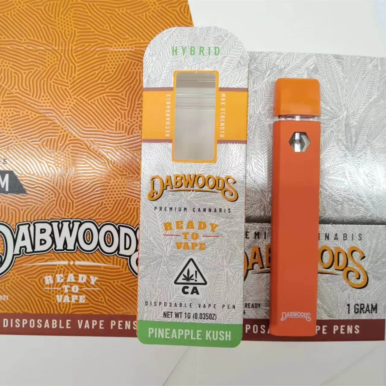 Dabwoods Disposable Pens empty vape and packaging
