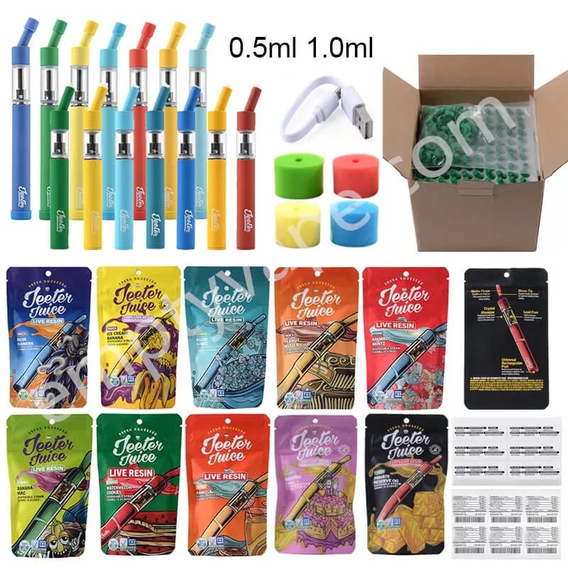 jeeter juice pen disposable empty vape pen with packaging 1000mg