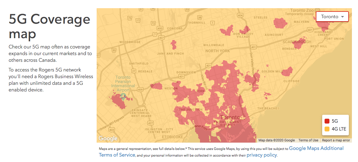 Maps of 5G Coverage Areas in Canada « EMR Health Alliance of BC