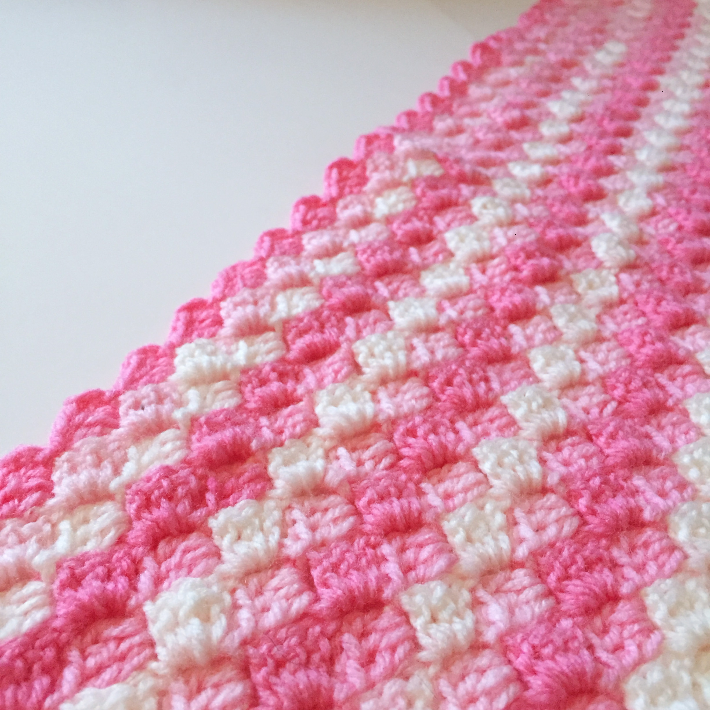 WOMH Corner To Corner Crochet Baby Blanket Em's Fiber Arts