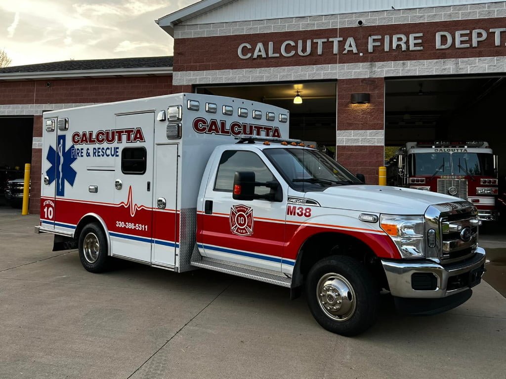 Calcutta (OH) Fire Department Puts First Ambulance into Service EMS Rig