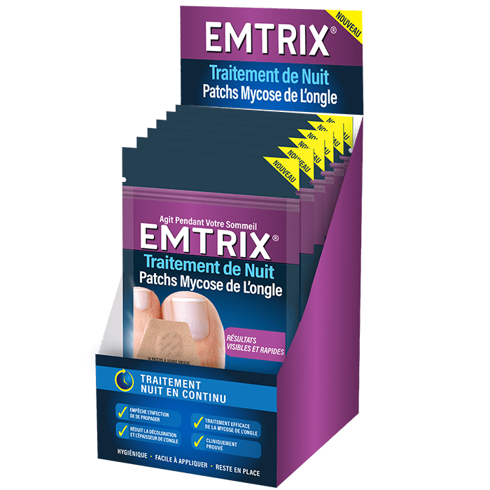 Emtrix® Patch Nuit Traitement mycose de l’ongle Emtrix France