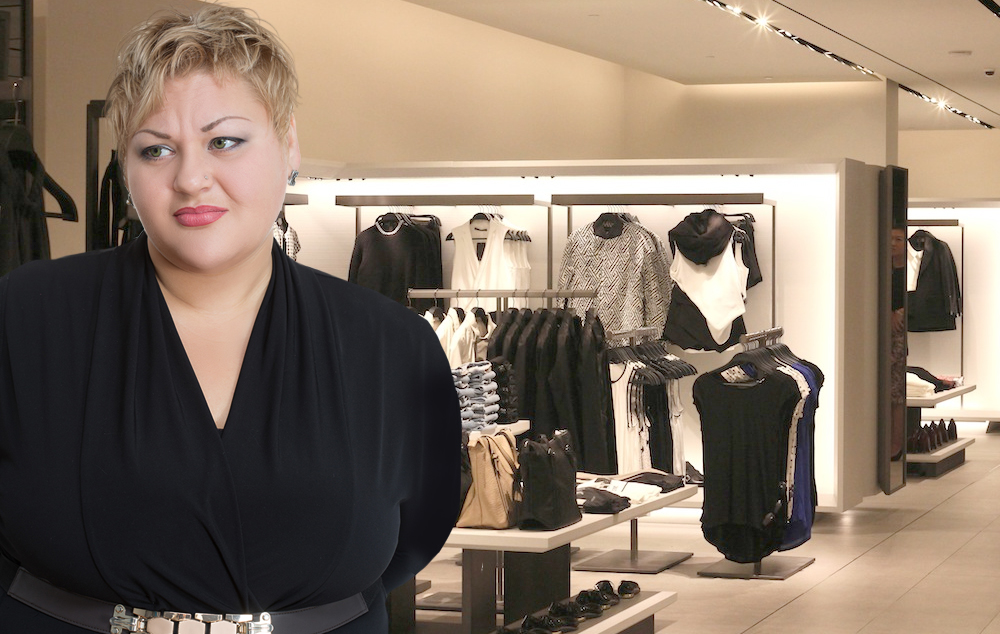 Dependienta de Zara, trasladada a la sección de tallas grandes El