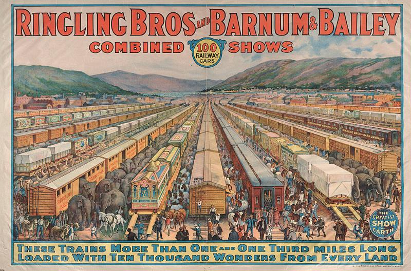 Ringling Bros. and Barnum & Bailey 100 Railway Cars Works eMuseum